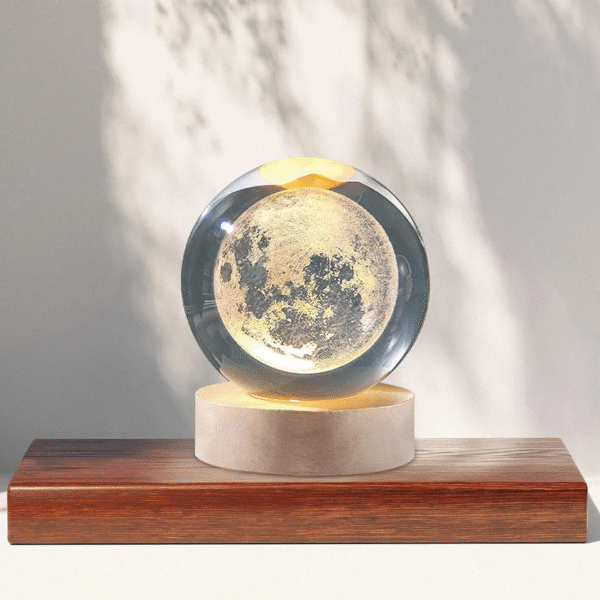 3D Moon Crystal Ball Night Light Glowing Planet Galaxy Table Lamp for Mood Light Bedroom Home Decoration - Image 6