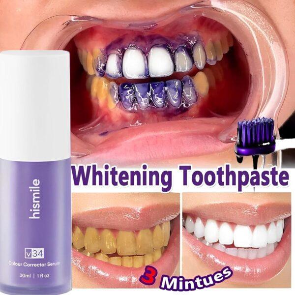 HiSmile Color Corrector Serum – Purple Teeth Whitening Serum for Safe, Gentle Brightening & Stain Removal - Image 4